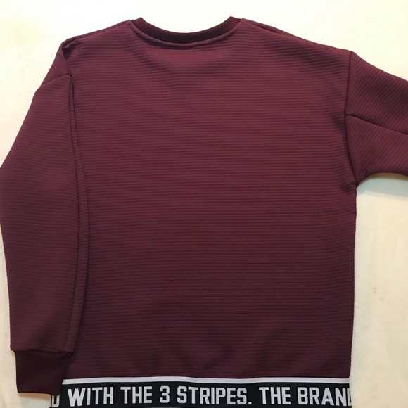 adidas maroon crewneck - Picture 4 of 5
